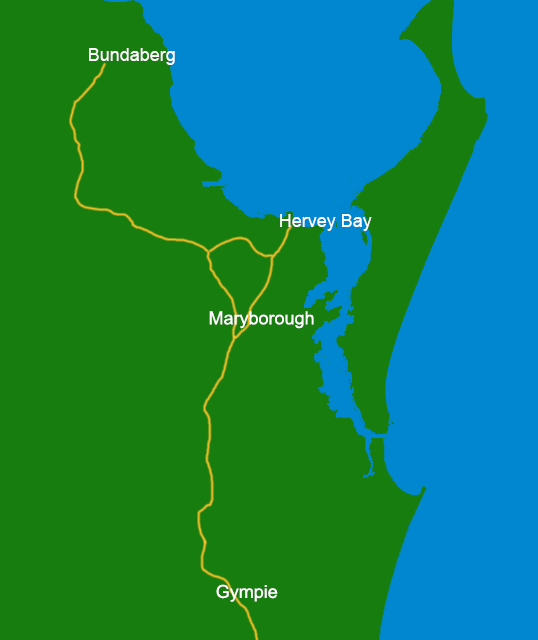 south east qld map