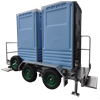 Toilets - Double on Trailer